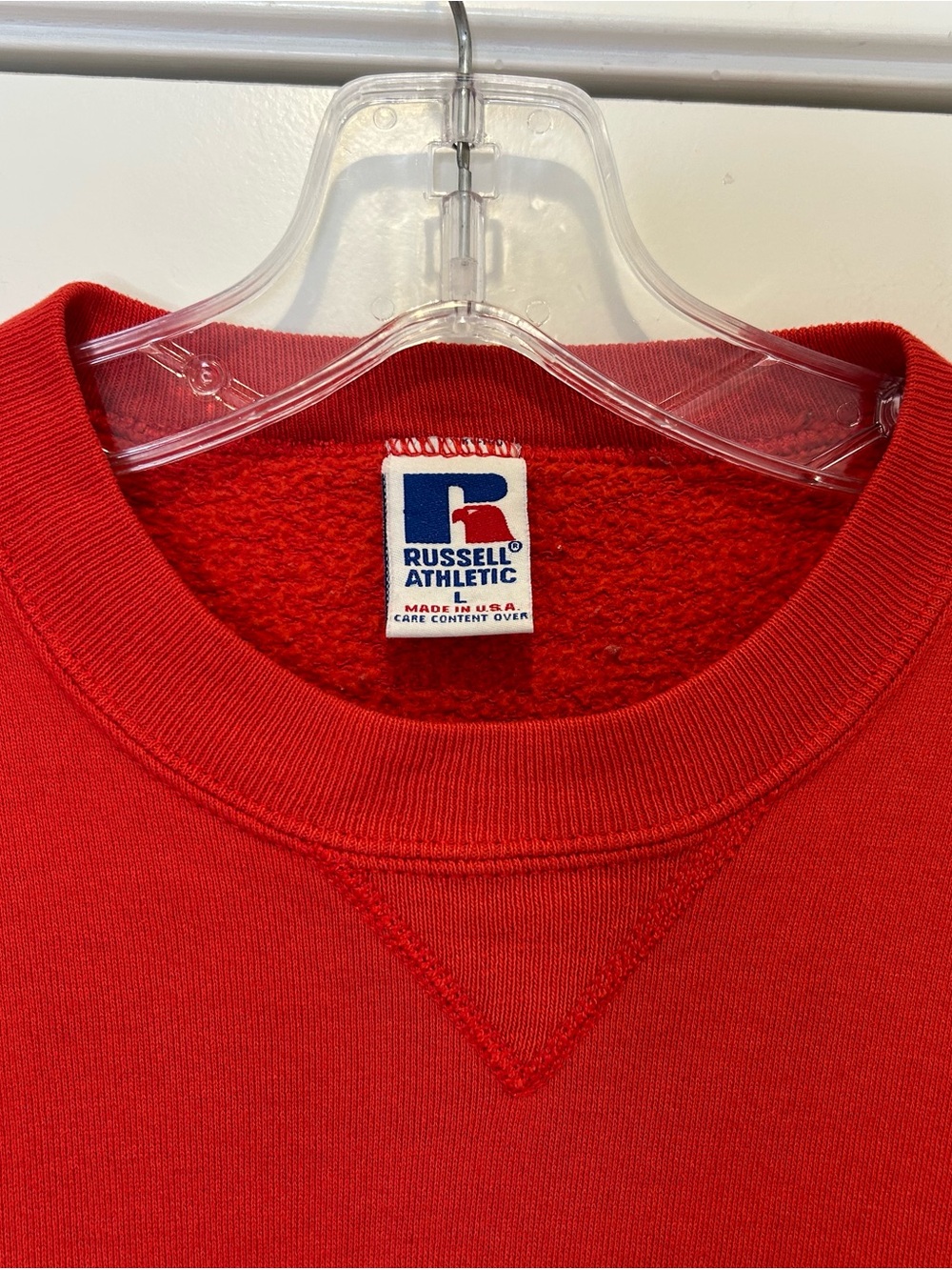 Vintage Russell Athletic Iowa State Red Crewneck Sweatshirt Size L - Picture 2 of 7